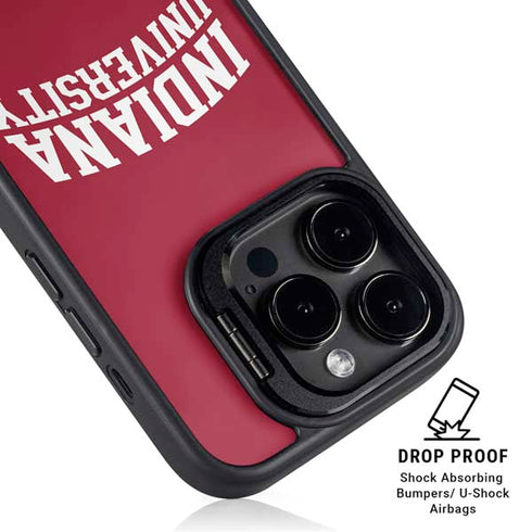 Indiana University Hoosiers iPhone 15 Pro Kickstand Case